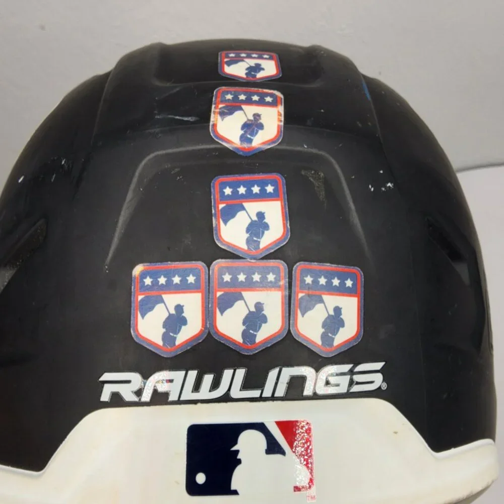 Rawlings Baseball Helmet MACH-JR Black and White Accents Size 6 3/8-7 1/2 Padded - Picture 6 of 12